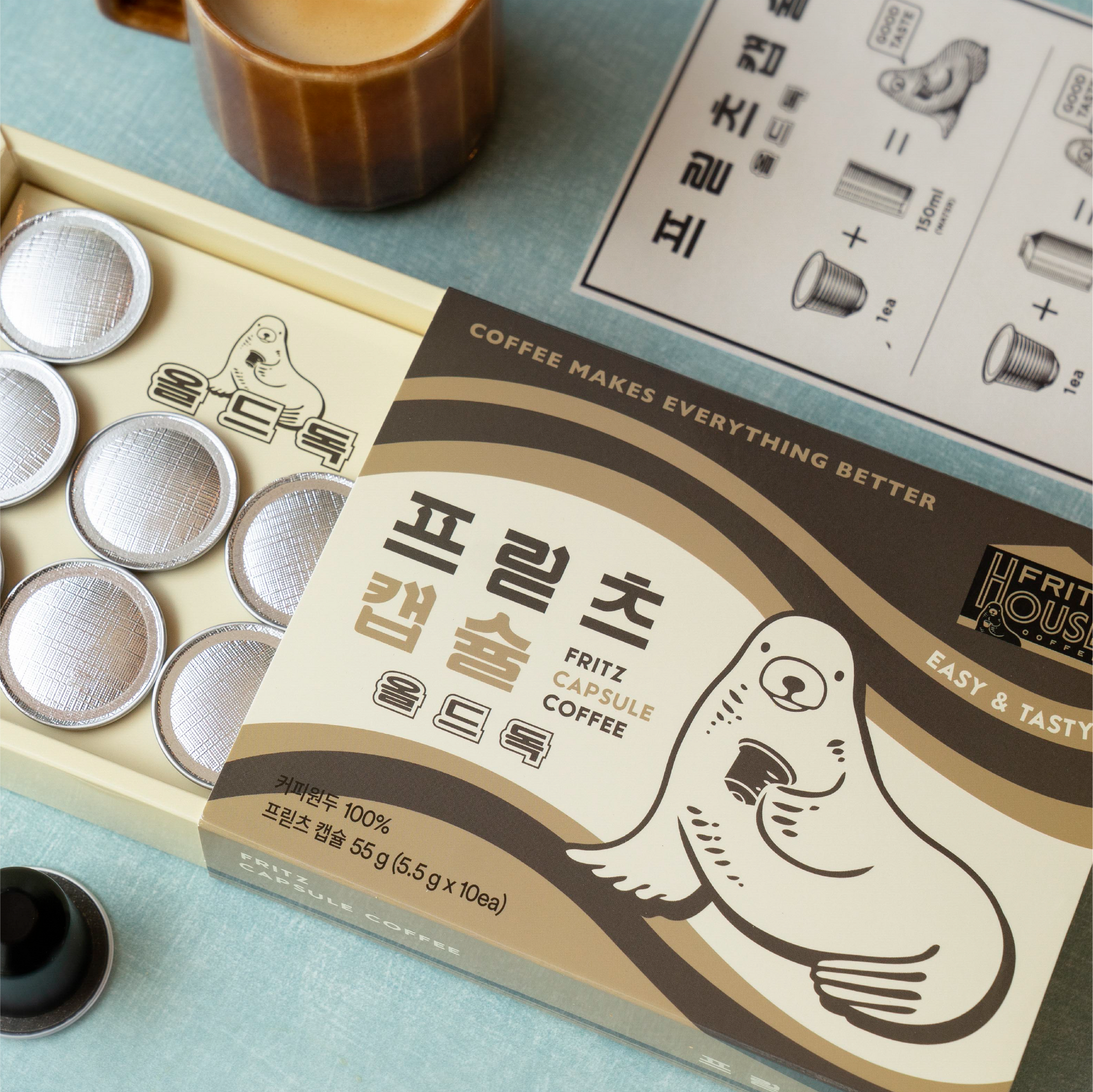 Capsule Coffee - Old Dog 프릳츠 캡슐ㅣ올드독 10개입 (55g, 5.5g x 10ea)