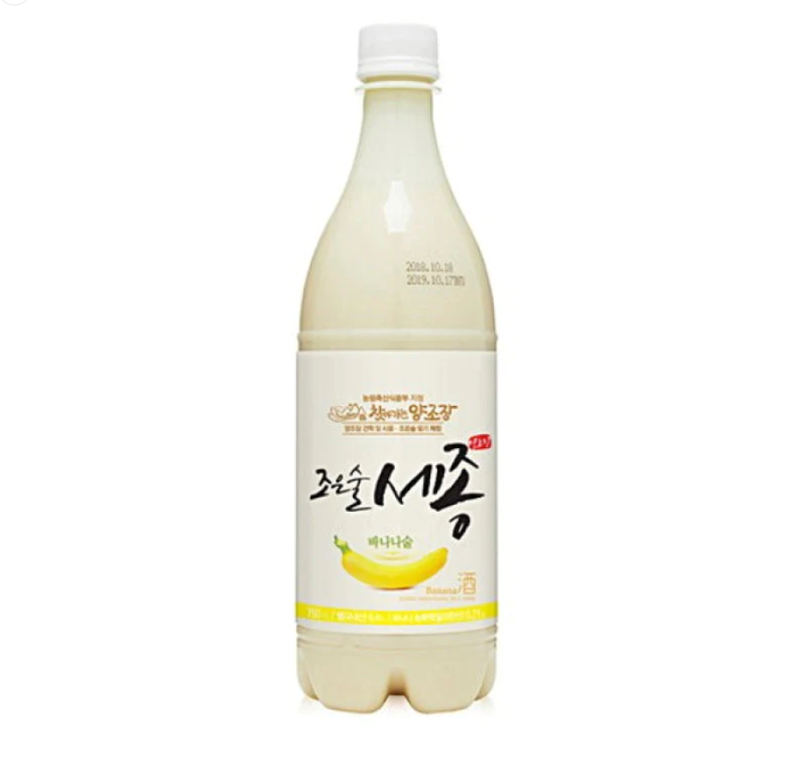Sejong Banana Makgeolli 조은술세종 바나나 막걸리 香蕉米酒